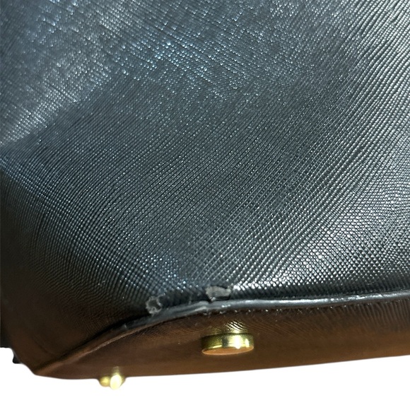 Kate Spade Black Structured Leather Tote - Picture 7 of 12